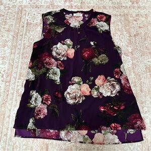 Calvin Klein Peony Floral Blouse